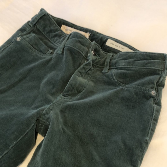 Pilcro and the Letterpress Corduroy High-Rise Skinny Ankle Pants Size 26 - Picture 6 of 8
